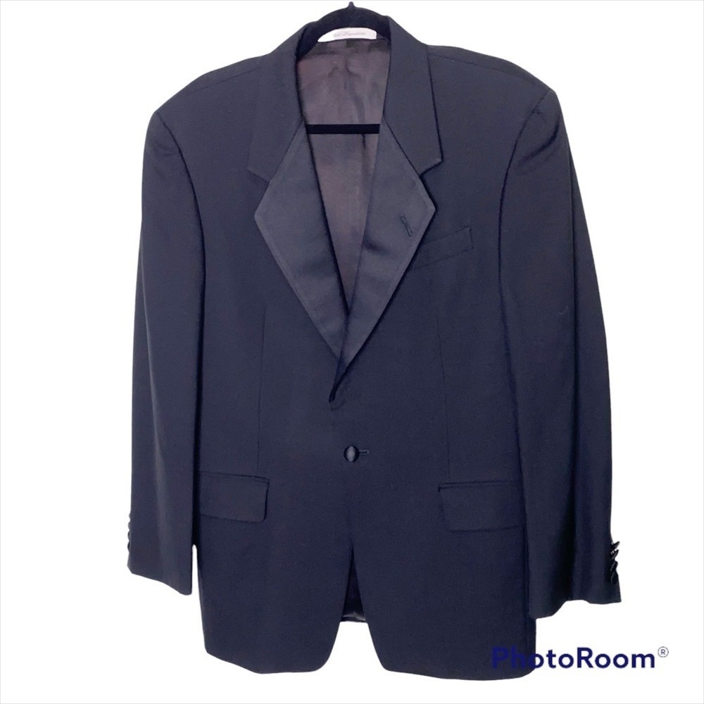 Karl Lagerfeld Wool Blazer Sport Coat Jacket Black Size 38